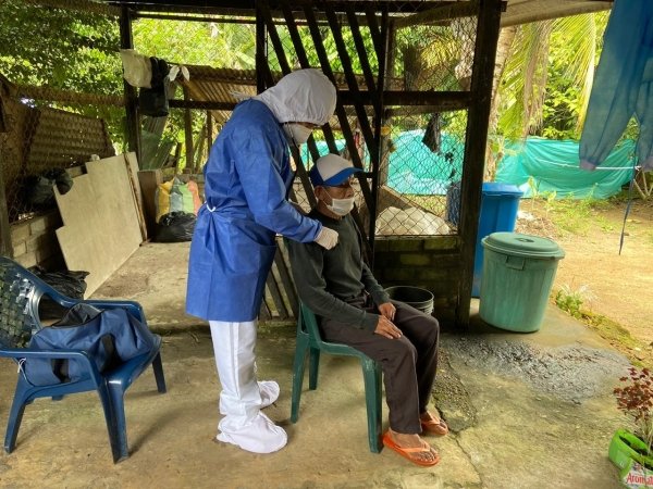 RRT at elder care home in Mitú Vaupés Department, Colombia