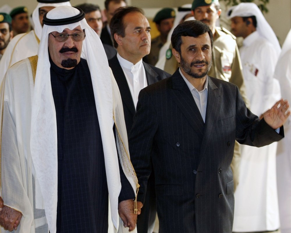 King Abdullah and Ahmadinejad