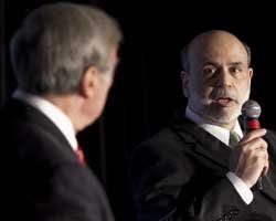 Fed Chairman Ben Bernanke Discusses the Economy With Sam Donaldson at Wilson Center Board, Council Dinner