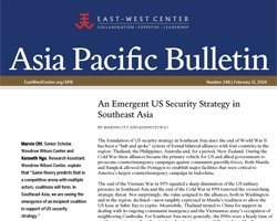 An Emergent U.S. Security Strategy in Southeast Asia