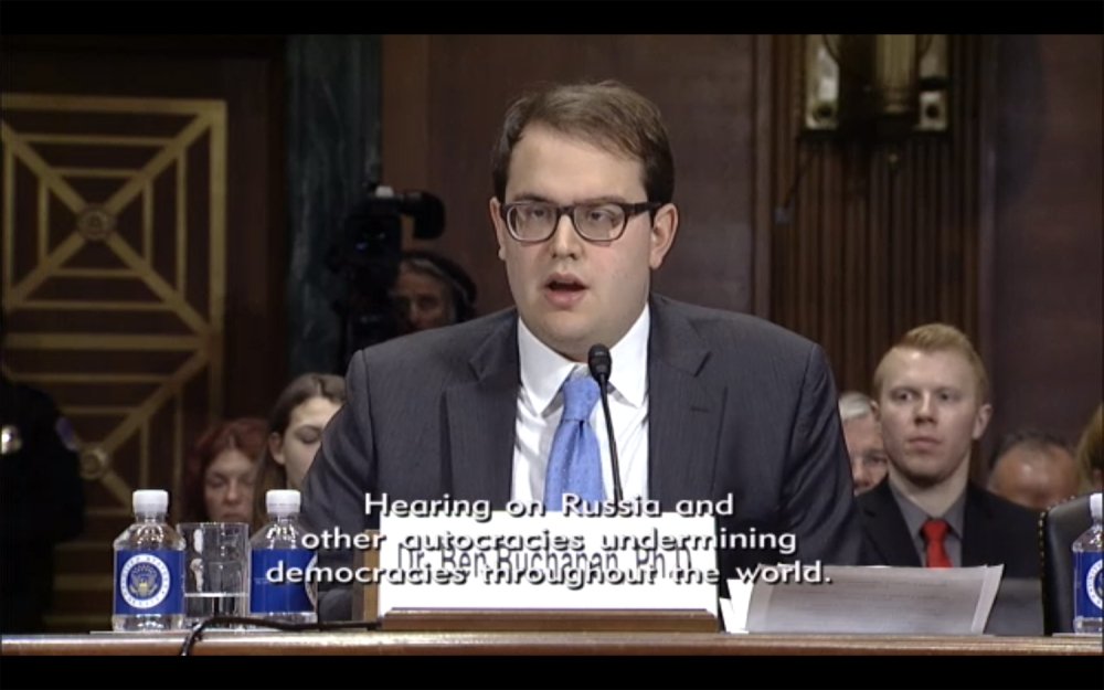 'The Modus Operandi and Toolbox of Russia and Other Autocracies for Undermining Democracies Throughout the World': Ben Buchanan Testifies before Senate Judiciary Sub-Committee on Crime and Terrorism