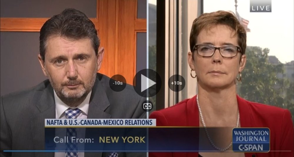 Live on C-SPAN: Laura Dawson and Duncan Wood on NAFTA and North American Relations
