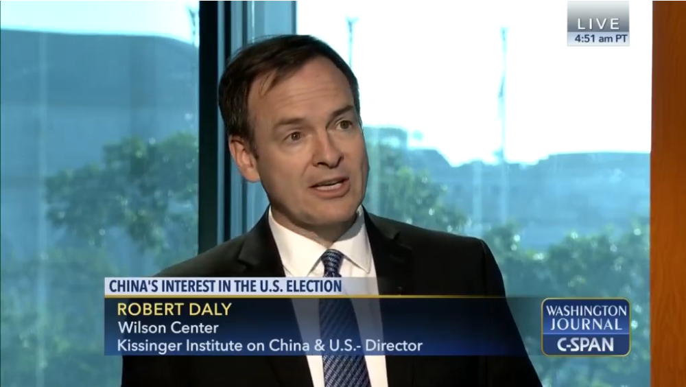 Robert Daly on C-SPAN: China's Interest in the U.S. Election