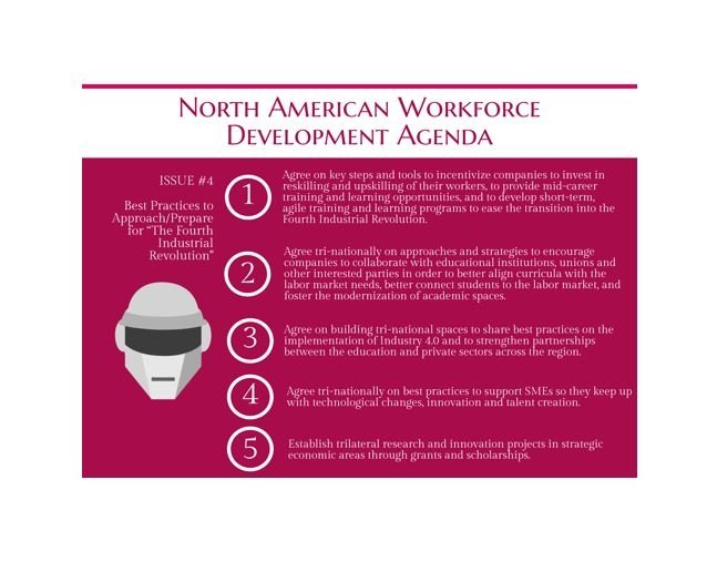 Infographic | North American Workforce Development Agenda: The Fourth Industrial Revolution