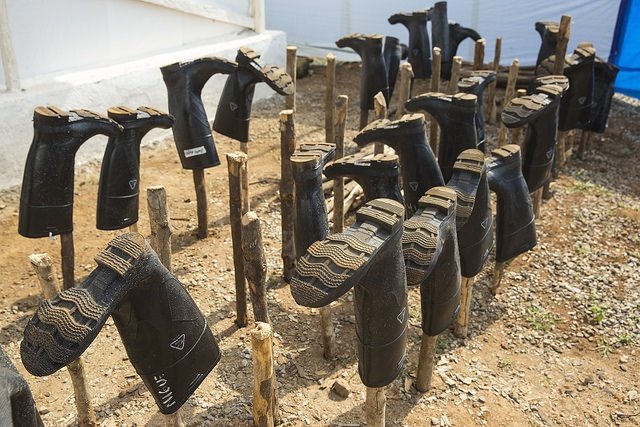 Scene from Ebola Treatment Centre in Port Loko, Sierra Leone by United Nations Photo Creative Commons BY-NC-ND 2.0 via Flickr