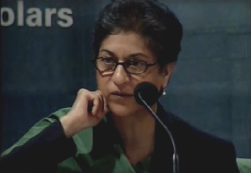 Asma Jehangir speaking at the Wilson Center in 2005