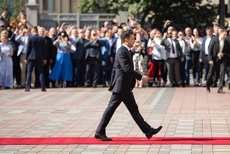 Volodymyr Zelenskyy on his May 20, 2019 presidential inauguration.