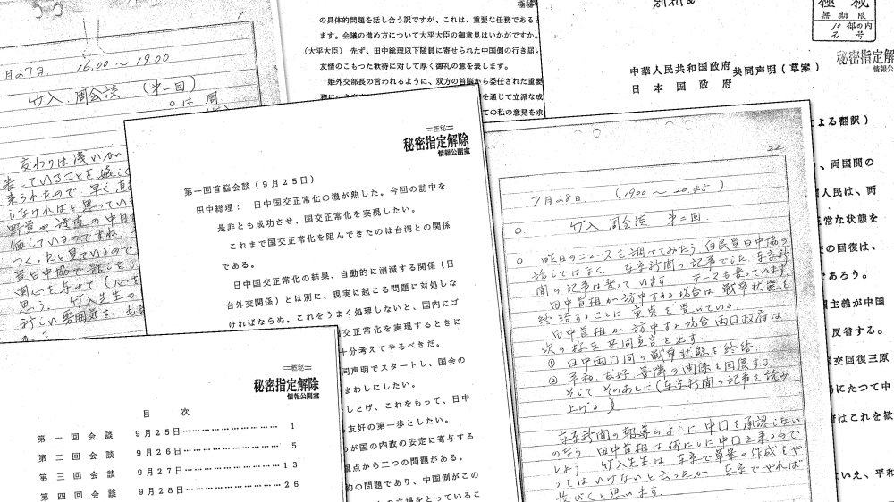 New Discoveries and Implications from the Records of the Historic Sino-Japanese Meetings in 1972