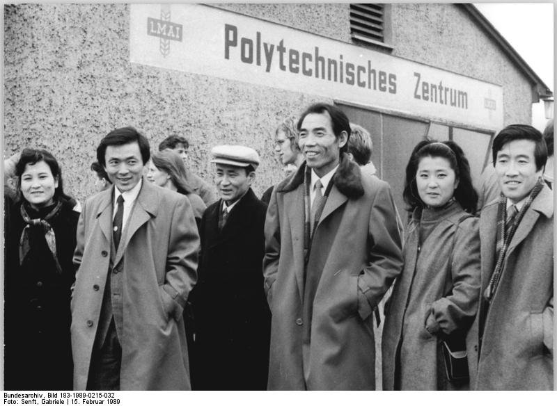A group of North Koreans visit a borough in East Berlin in 1989. Source: Wikimedia Commons/Bundesarchiv Bild 183-1989-0215-032.