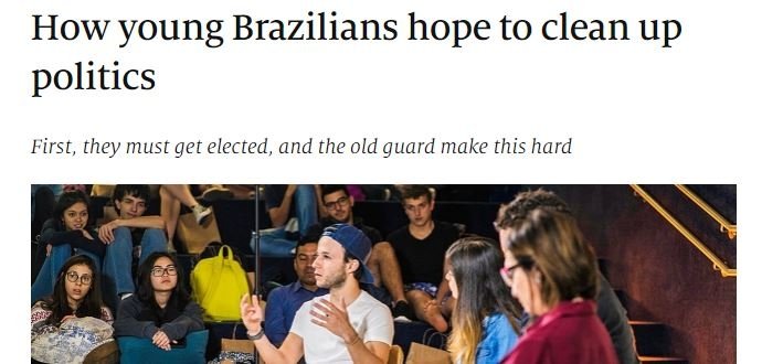 How young Brazilians hope to clean up politics