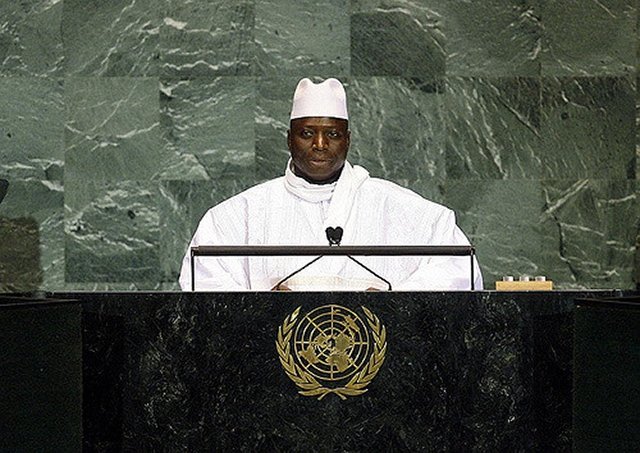 Al Hadji Yahya A.J.J. Jammeh, President of the Gambia, addresses the general debate of the sixty-fourth session of the General Assembly. 24/Sep/2009. United Nations, New York. UN Photo/Erin Siegal. www.unmultimedia.org/photo/
