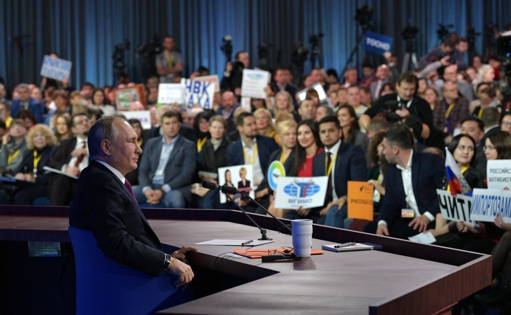 President Putin at a December 2018 press conference. Source: kremlin.ru
