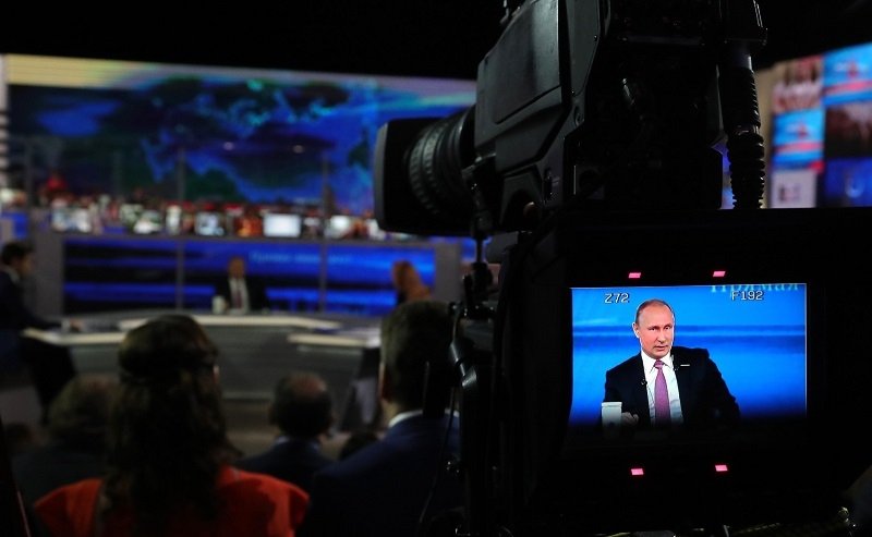 President Vladimir Putin speaking during the annual Direct Line in June 2017. Source: kremlin.ru