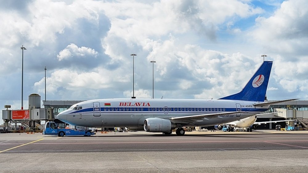 Boeing 737-300 of Belavia EW-404PA at Amsterdam Airport Schiphol