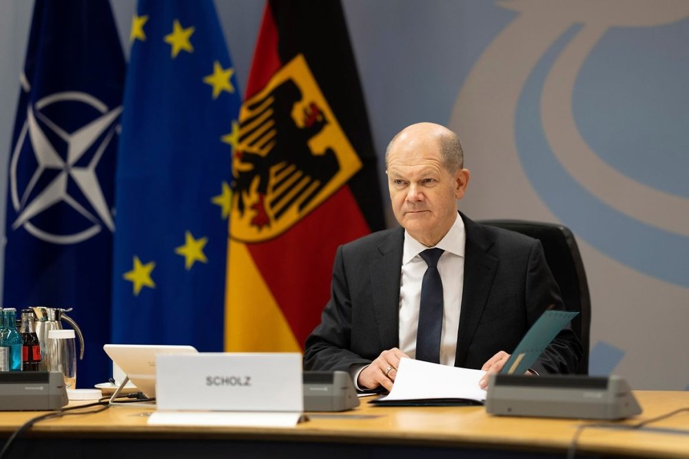 German Chancellor Olaf Scholz