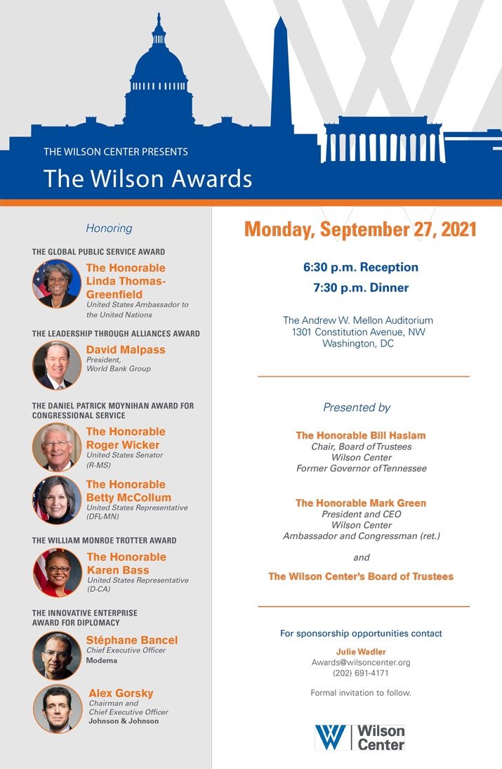 021 Wilson Awardees