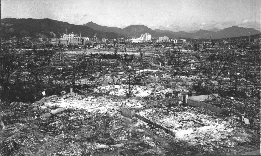 War Department Photograph of Hiroshima after Atomic Bomb