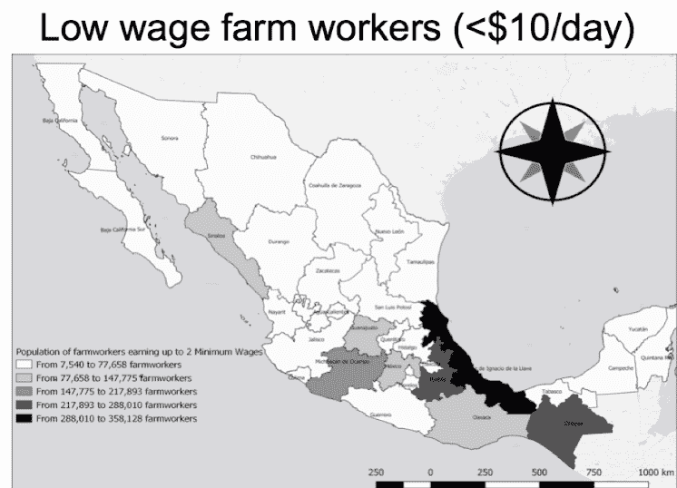 Low wage farm workers (<$10/day)