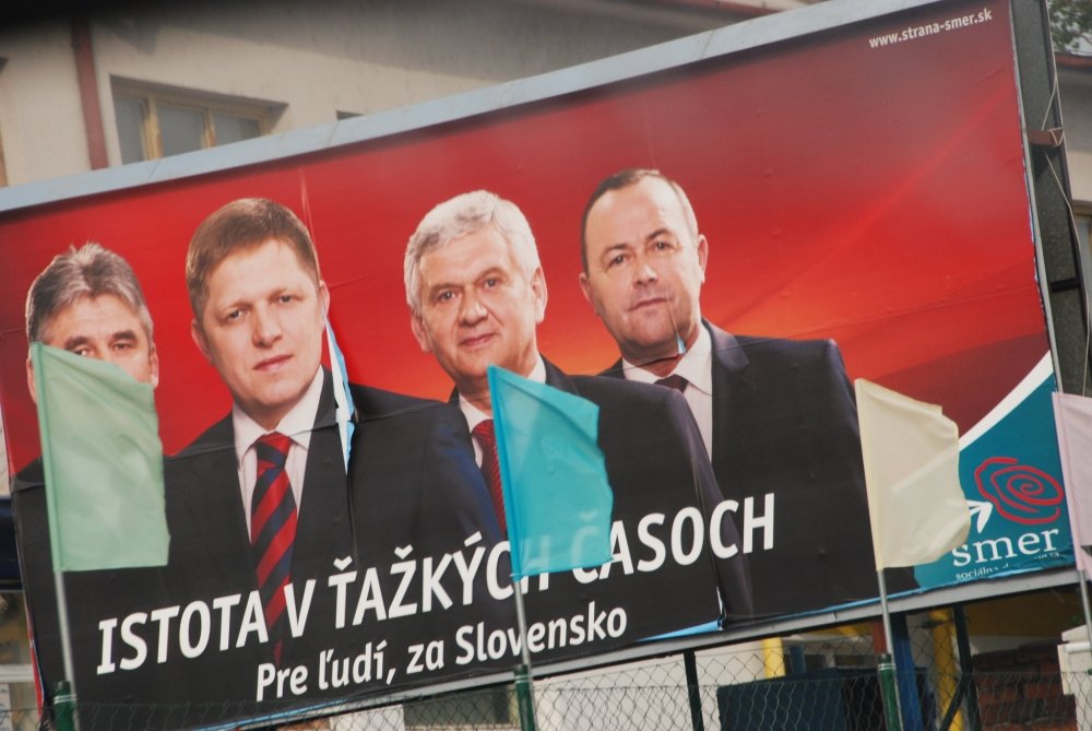 Election Poster, Smer Party in Slovakia
