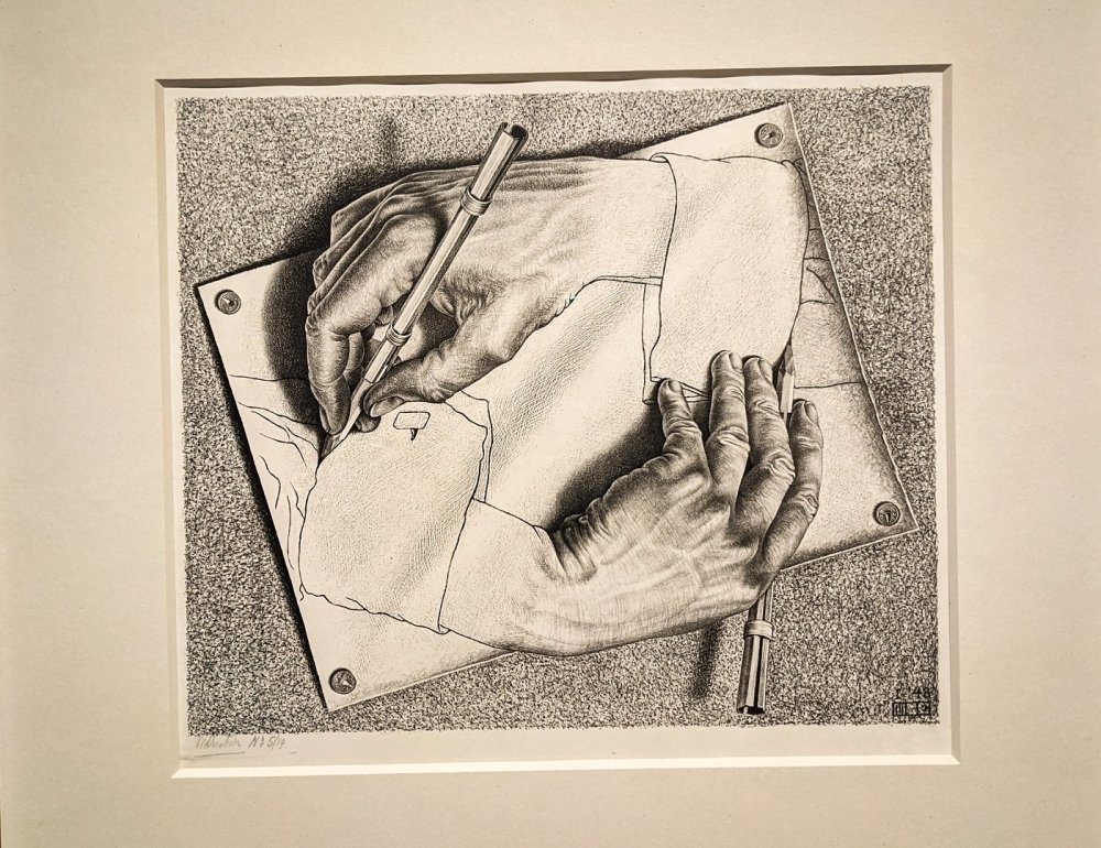 Escher Drawing of hands