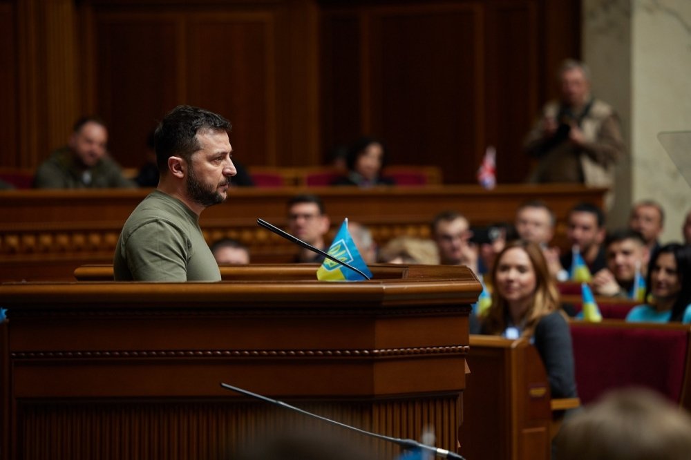 President Zelensky speaking