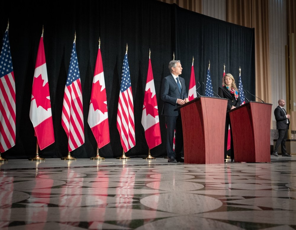 Blinken and Joly Press Conference Ottawa