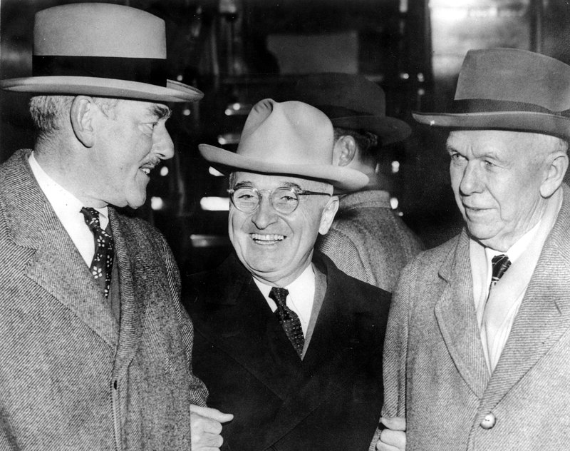 Truman with Acheson and Marshall, December 26, 1950