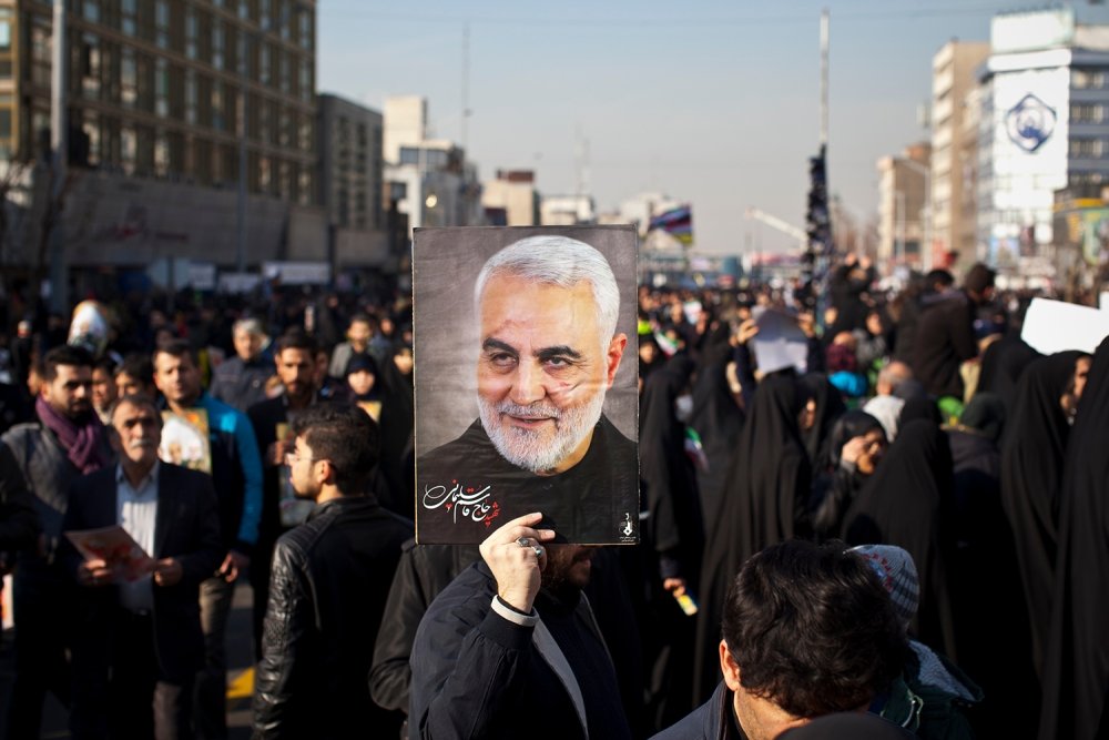 The funeral of Qassem Suleimani, January 7, 2020.