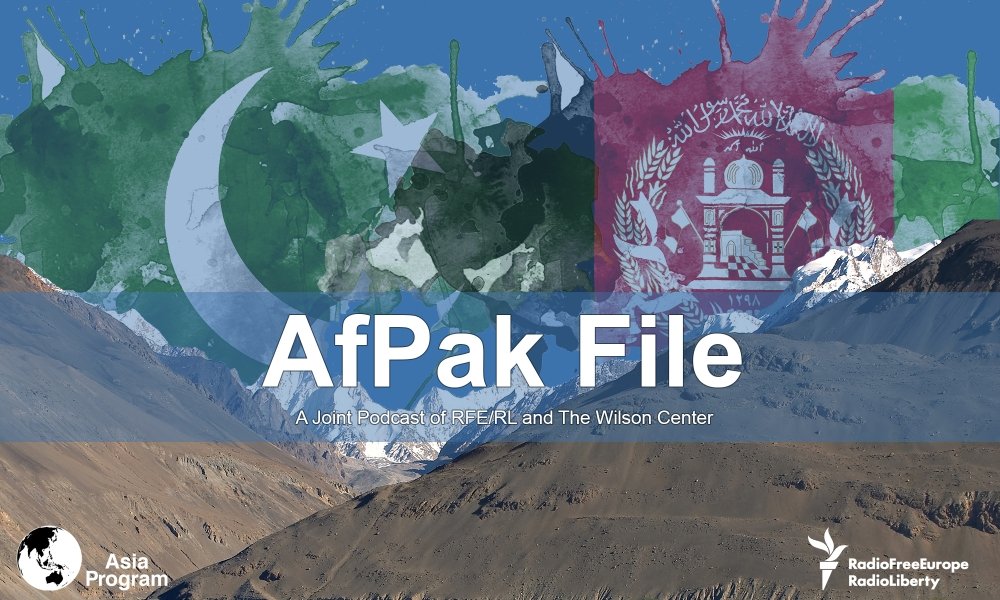 An image of mountains with the flags of Pakistan and Afghanistan in the background.