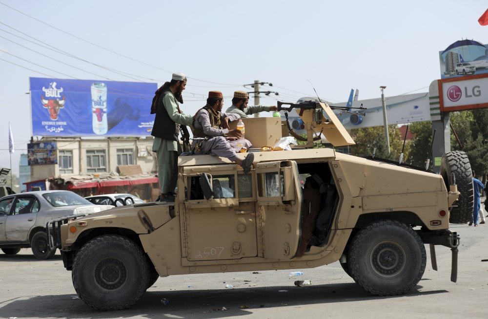 Taliban Fighters in Humvee