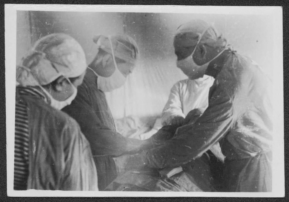 3.	Surgery operation by members of the first Bulgarian medical brigade in North Korea