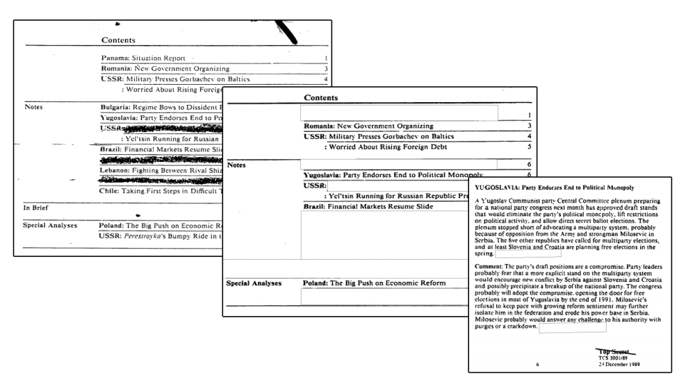 CIA National Intelligence Daily, December 29, 1989