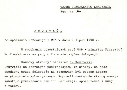 Newly translated and published documents on the Wilson Center’s Digital Archive detail the cooperation between two former Cold War adversaries, the CIA and the Polish security services, that commenced in 1990.
