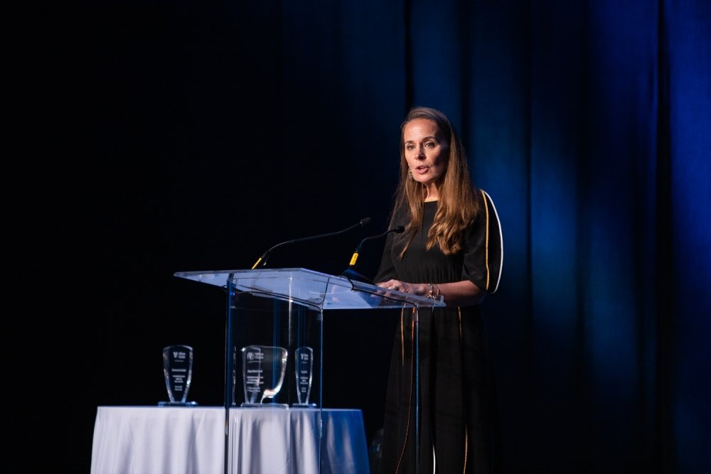 Image - Dona Bertarelli gala speech