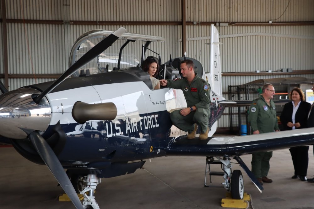 German Foreign Minister Annalena Baerbock visiting the German Air Force Tactical Training Command at the US Air Force Base in Wichita Falls