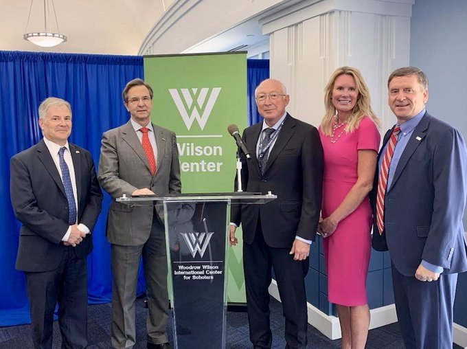 Andrew Rudman, Ambassador Moctezuma, Ambassador Salazar, Britton Mullen, and Ambassador Mark Green at the Wilson Center