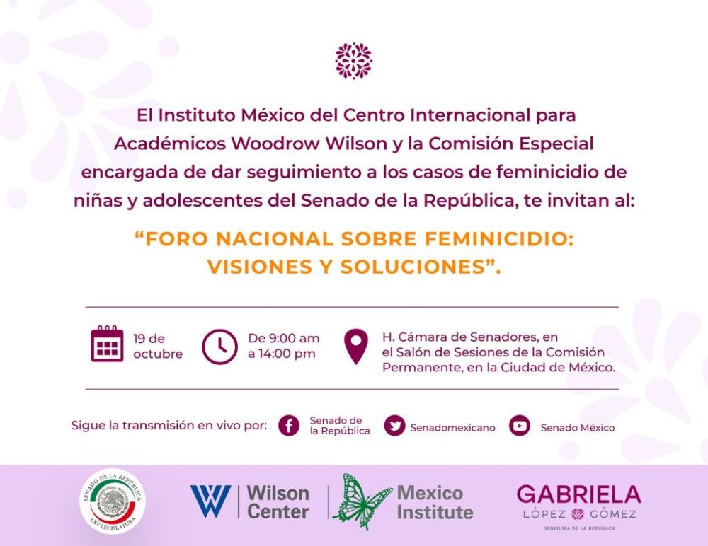 Informacion sobre el foro de feminicidio