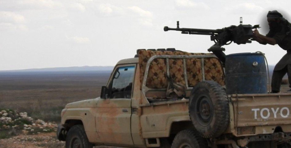 ISIS fighter mounted gun Feb 2020 Naba