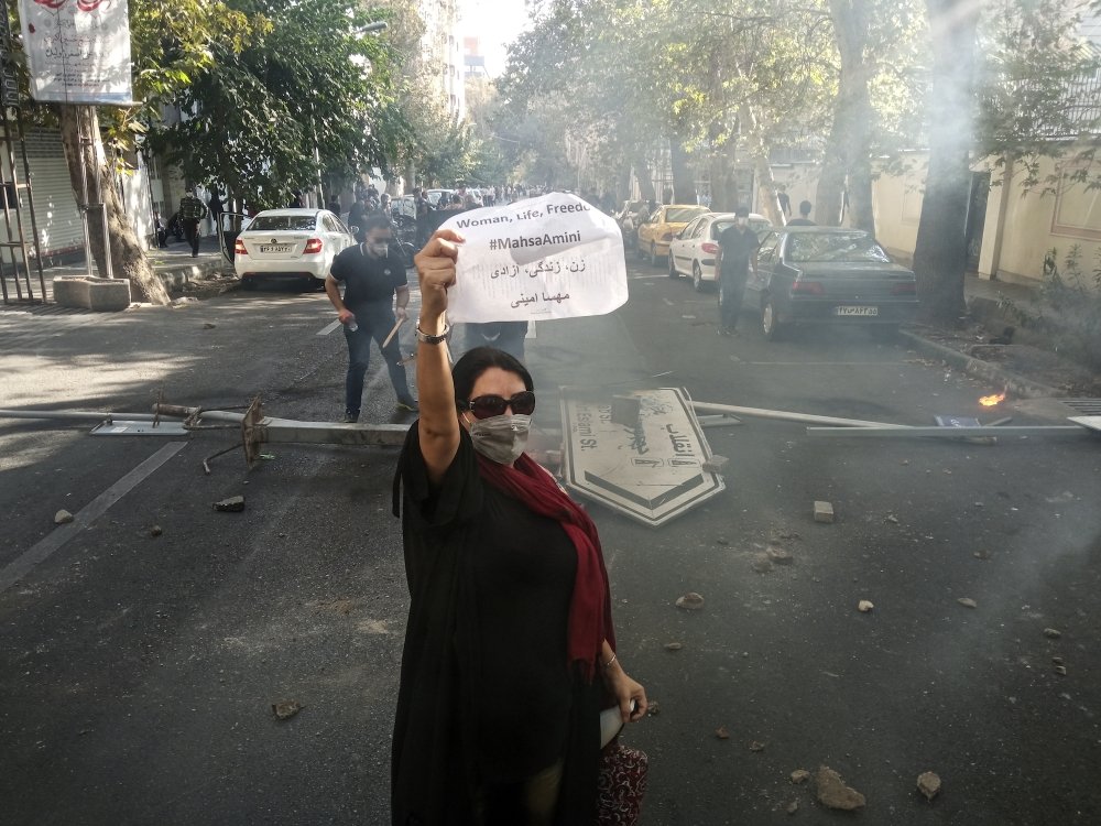 Iran Protest Sign