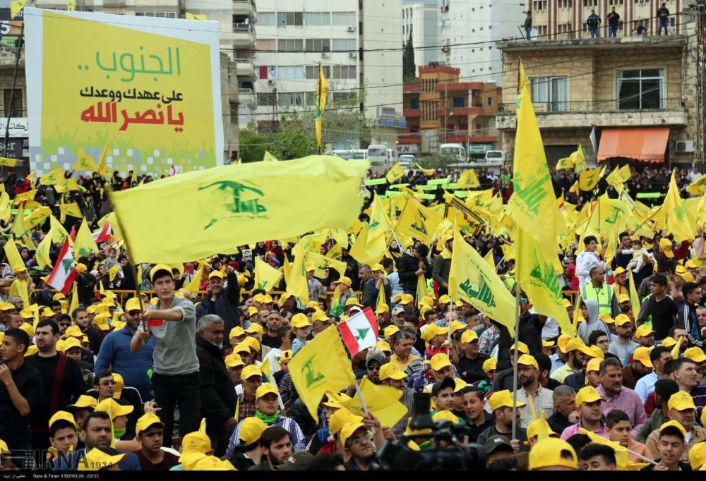 Hezbollah rally in southern Lebanon