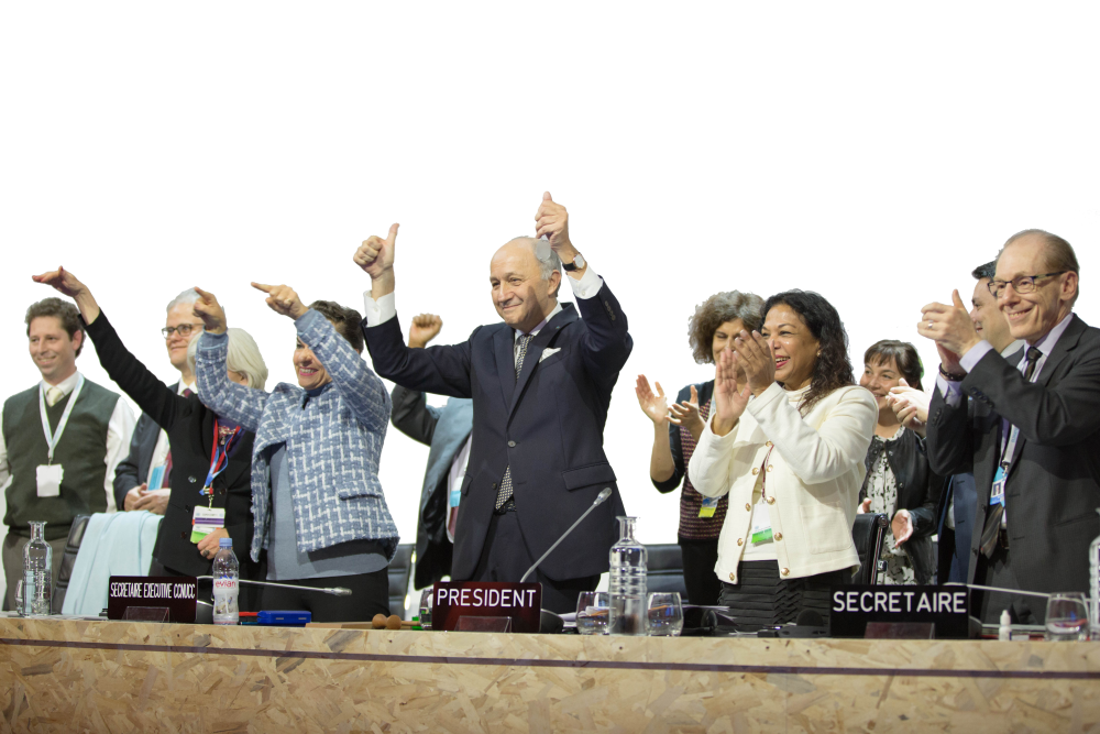 People clapping and cheering