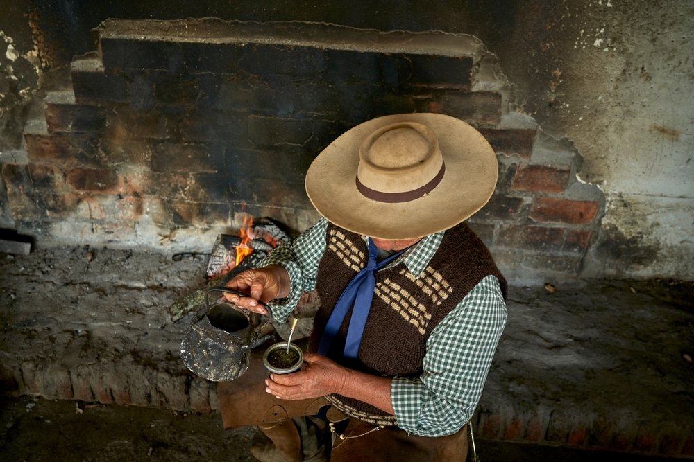 Mate drinking South America