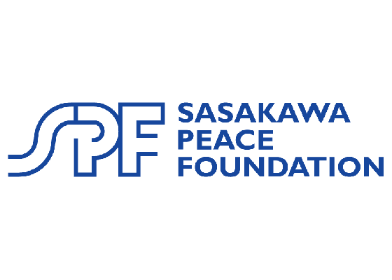 A logo that reads Sasakawa Peace Foundation