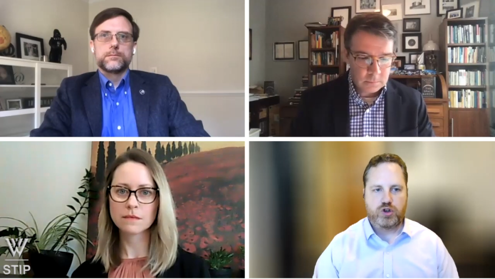 Four panelists talking