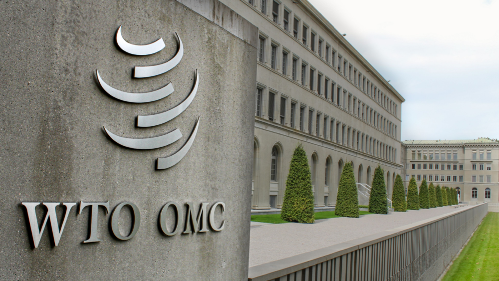WTO Building with logo