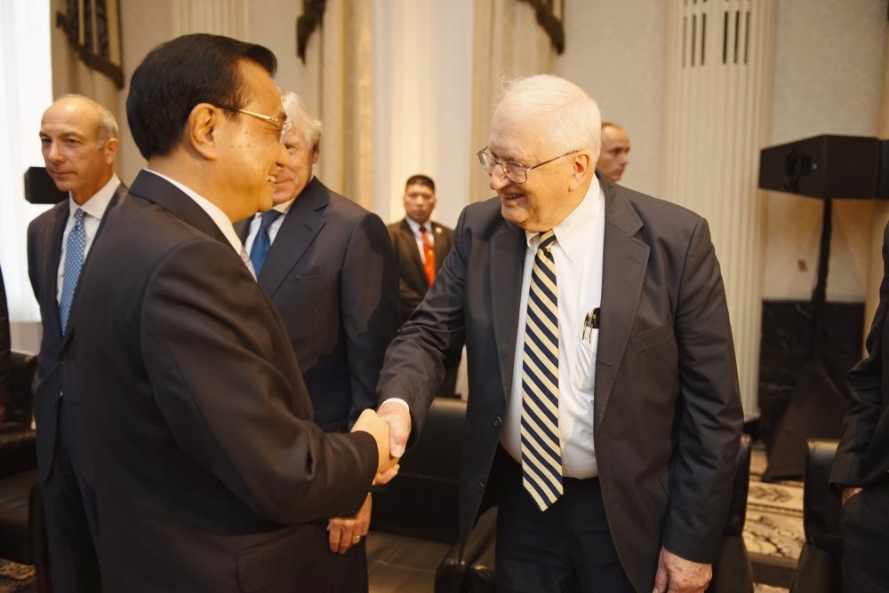 Amb. J Stapleton Roy and Premier Li Keqiang