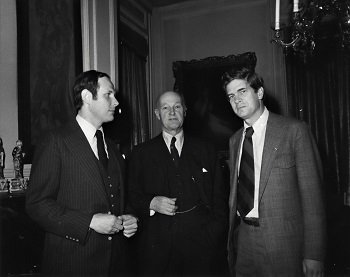 Photo of S. Frederick Starr, George F. Kennan, and James H. Billington