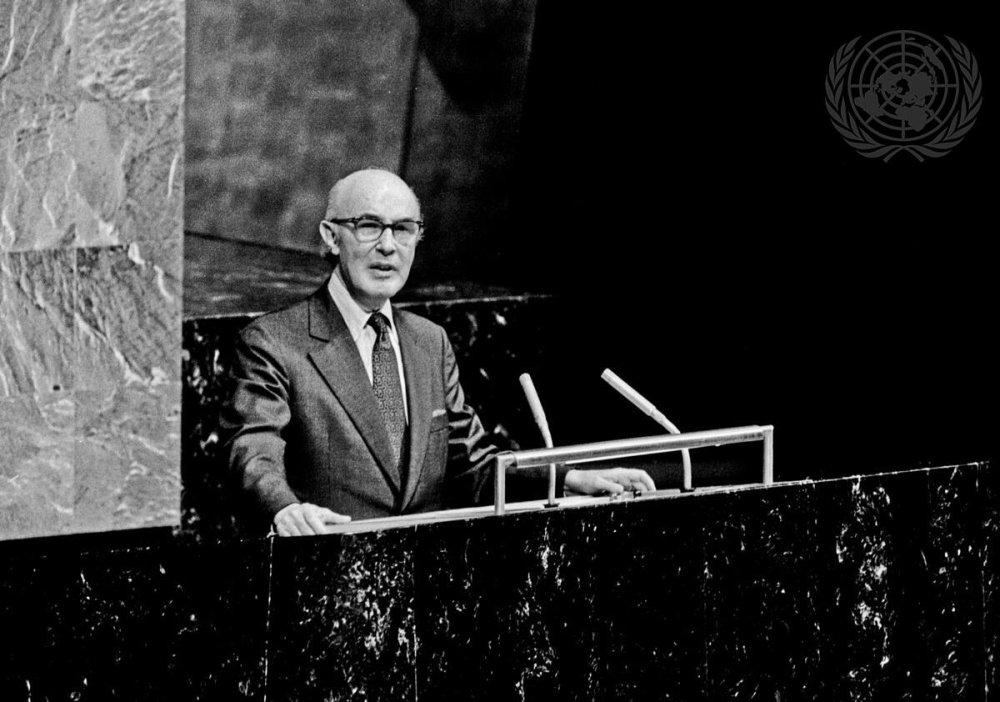Ambassador Alfonso Garcia Robles at the UNGA, 1974
