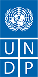 The logo for the UNDP featureing the UN globe with the letters UNDP