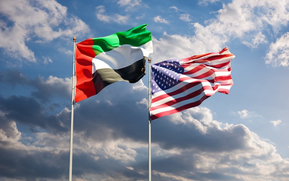 US UAE Flags